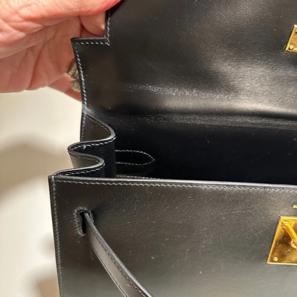 Hermes Kelly 32cm leather handbag with cleaning bill - Picture 10 of 14